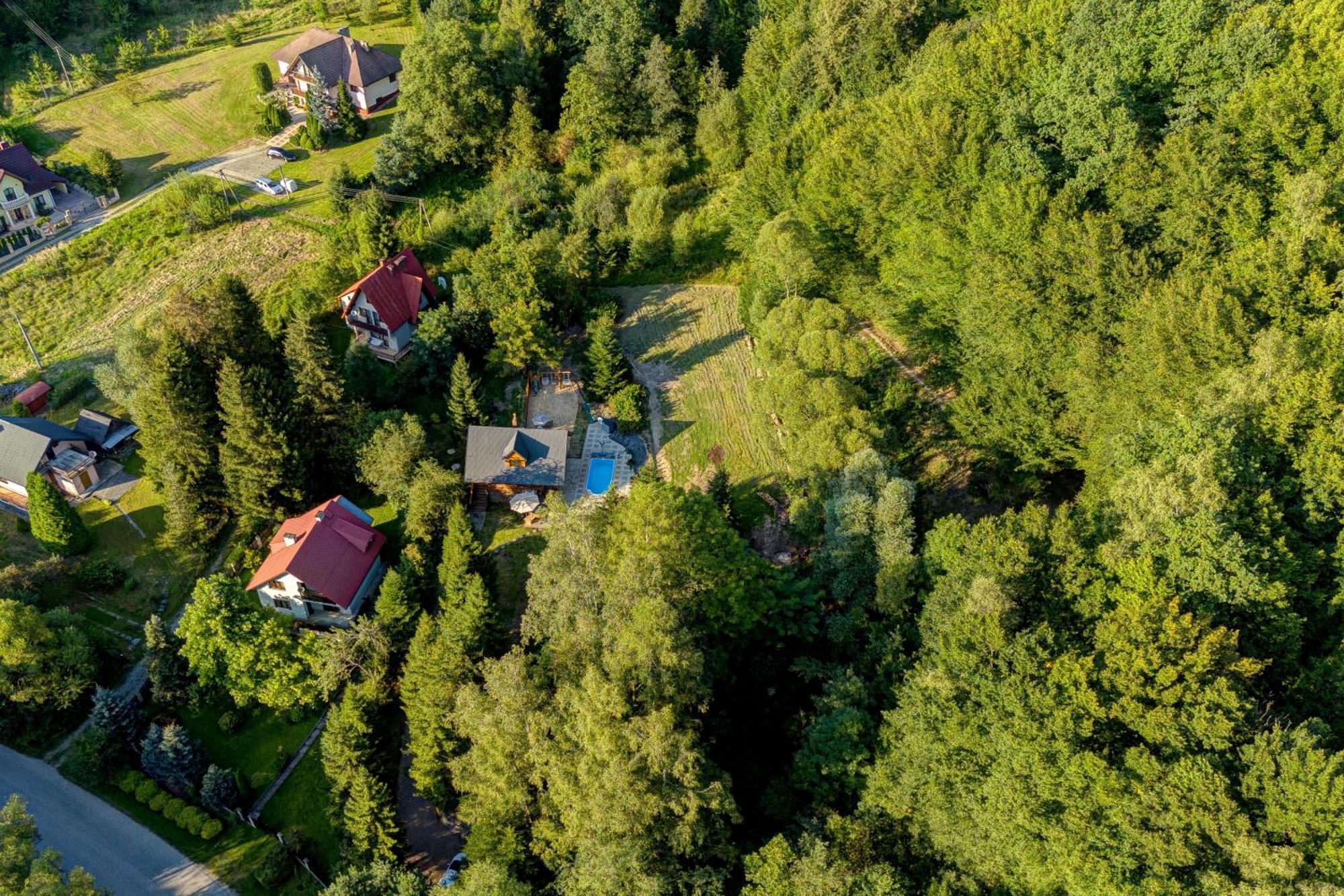 Polana Slowikowa 5 Star- Domek W Gorach Z Jacuzzi, Sauna,Basen,Ogrod Z Lasem, Kominek I Narty Stroza  Buitenkant foto